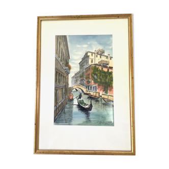 Watercolor painting Venice