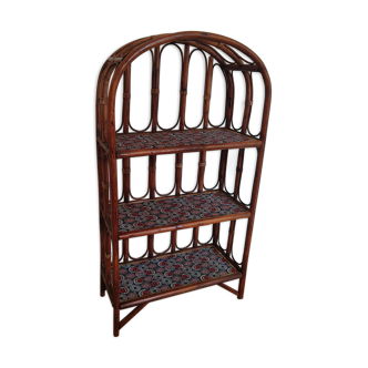 Rattan shelf