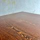 Mid-Century Belgian Brown Wood Veneer Dining Table with Chrome Legs — Silver Metal Base