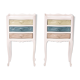 Tables de chevet 1950 merisier