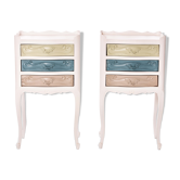 Tables de chevet 1950 merisier