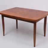 Extendable Nutwood dining table Jindrich Halabala 1960s