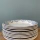 Set of 12 plates Terre de Fer Creil and Montereau, Dubarry service