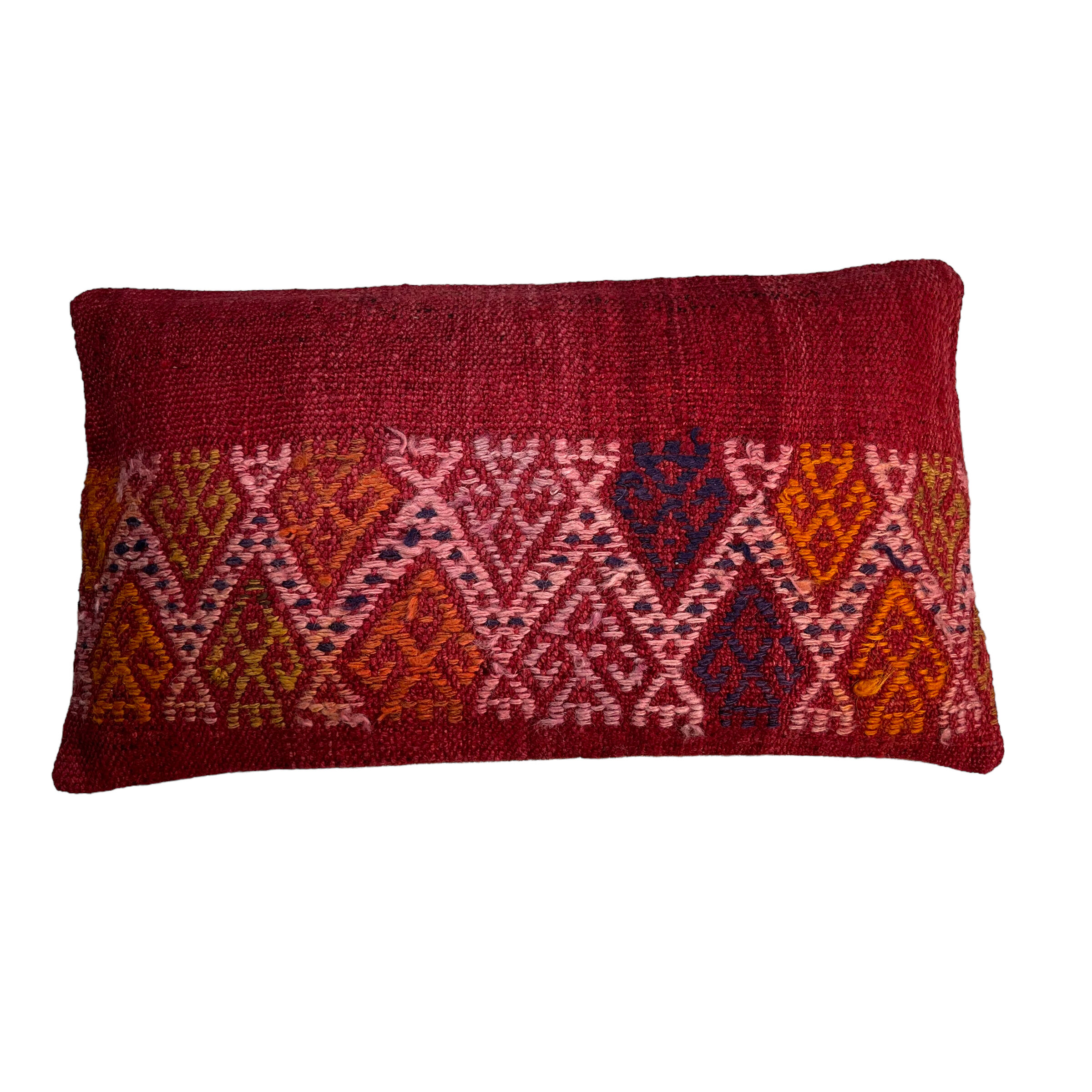 Housse de coussin kilim vintage turque faite à la main, 30 x 50 cm