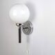 Pair of chrome wall lights