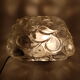 Square molded glass globe ceiling