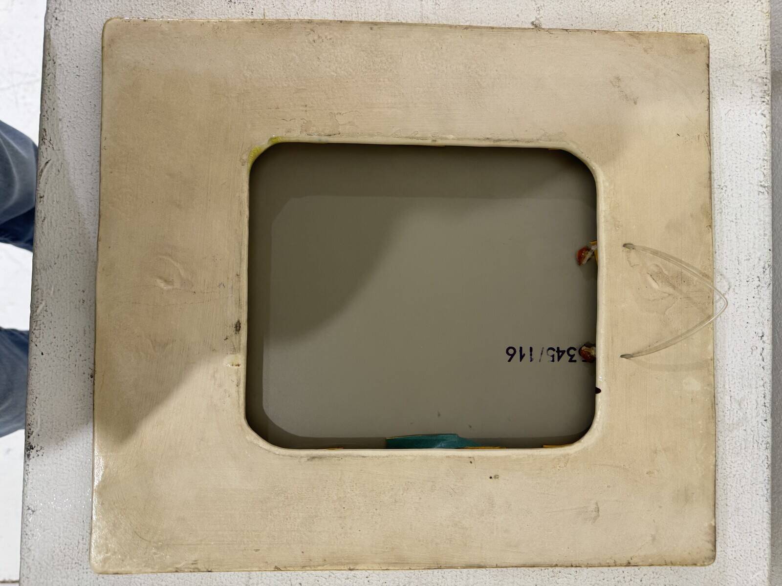 Miroir en céramique mid century