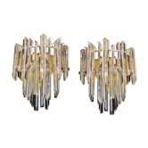 Pair of appliques and flower version Venini