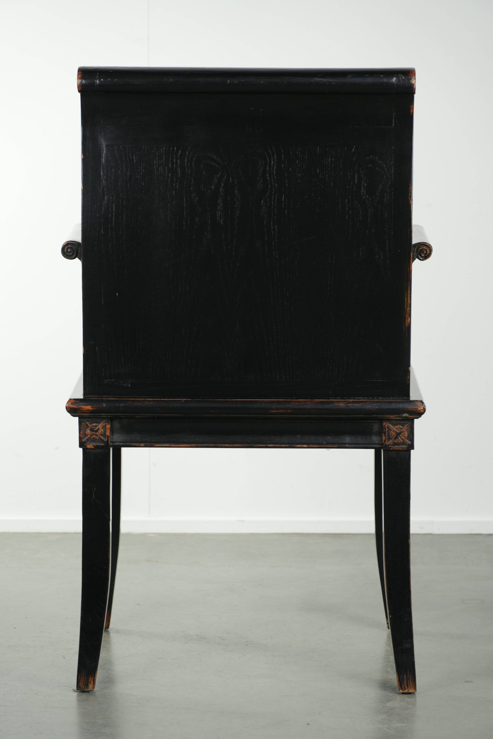 Chaise en bois noir / chaise d'appoint de style chinois