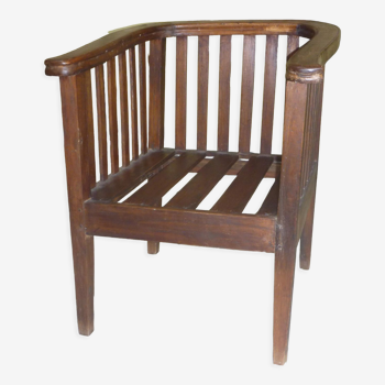 Colonial rosewood armchair early twentieth