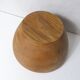 Large turned wooden salad bowl