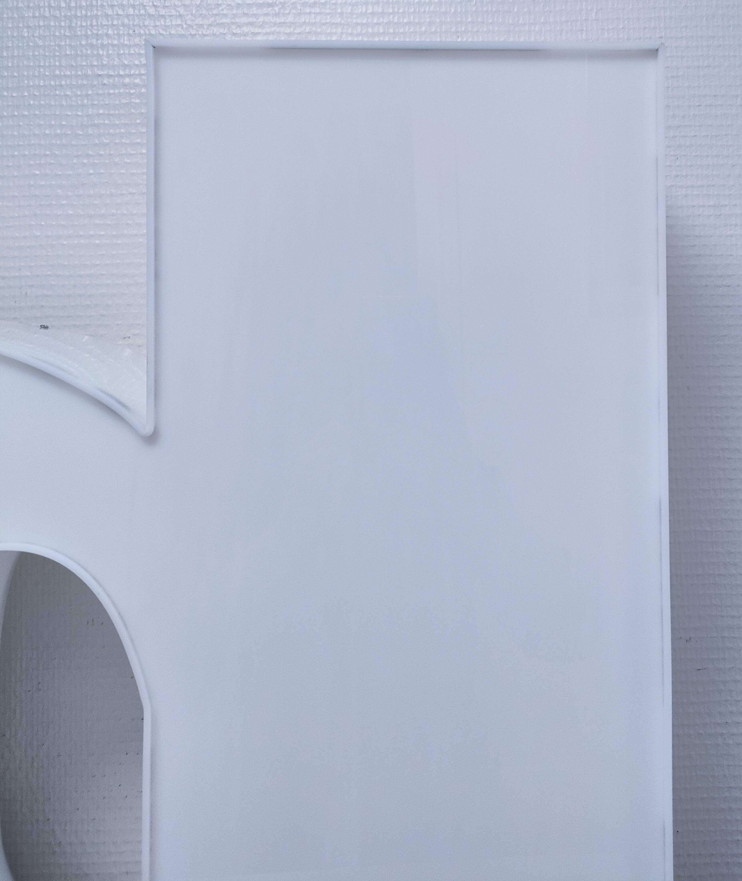 Letter lamp "D" plexiglass 80s