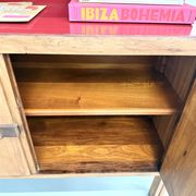 1950s Brazilian modernist library in exotic wood and lacquer.