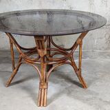 Rattan dining table
