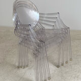 4 Louis Ghost armchairs by Philippe Starck Kartell edition
