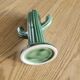 Porcelain cactus candlestick