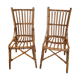Paire de chaises rotin vintage