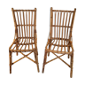 Pair of vintage rattan chairs