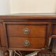 Louis XVI desk in wood and leather