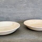 2 antique plates, for soup or porridge
