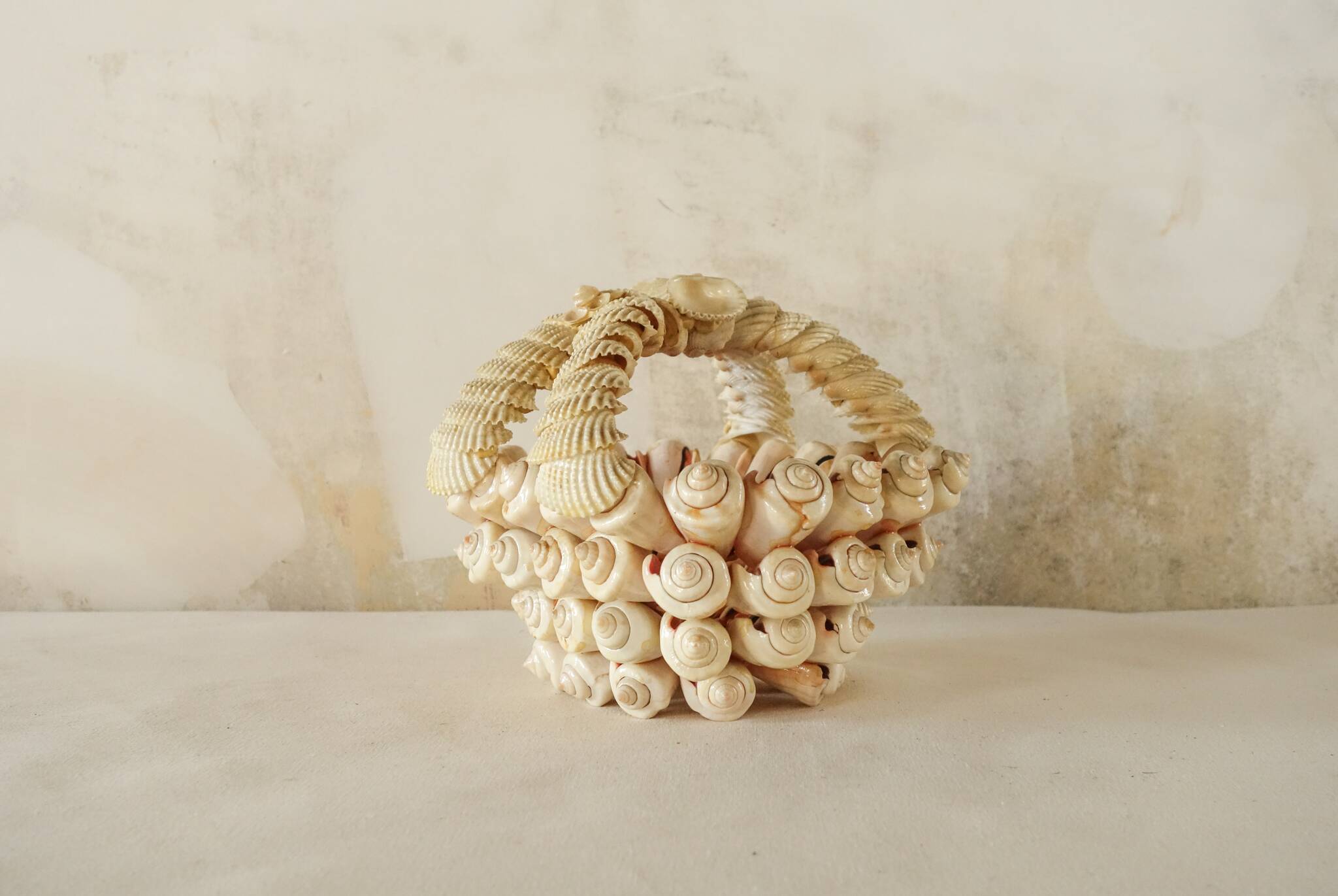 70s Shell Decorative Basket.