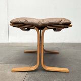 Modern Mid-Century Norwegian Siesta Pouf in Leather by Ingmar Relling for Westnofa, 1960s