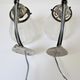 Pair of art deco glass and metal sconces 20/30