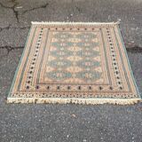 Persian wool rug blue green 125x190