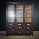 Medical display cabinet with drawers 1950