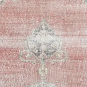 8x12 Large Vintage Pale Red & Blue Persian Rug, Oriental Rustic Carpet