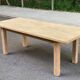 Table à manger de ferme décapée en chêne 1950 - 210cm