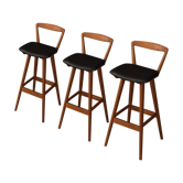 3tabourets bar des années 1960, Henry Rosengren Hansen