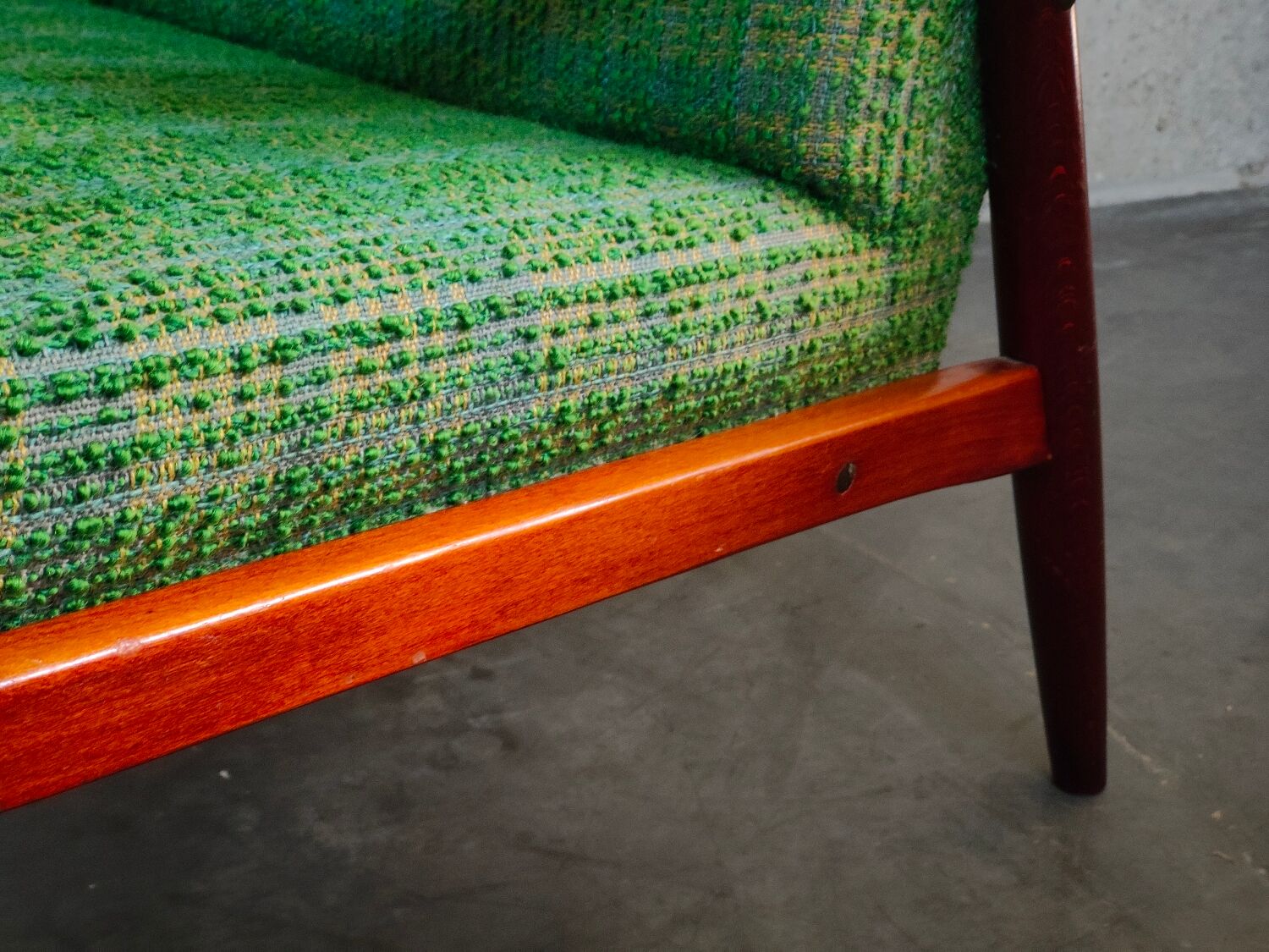 Pair of green armchairs by Jiri Jiroutek for Interier Praha 1960