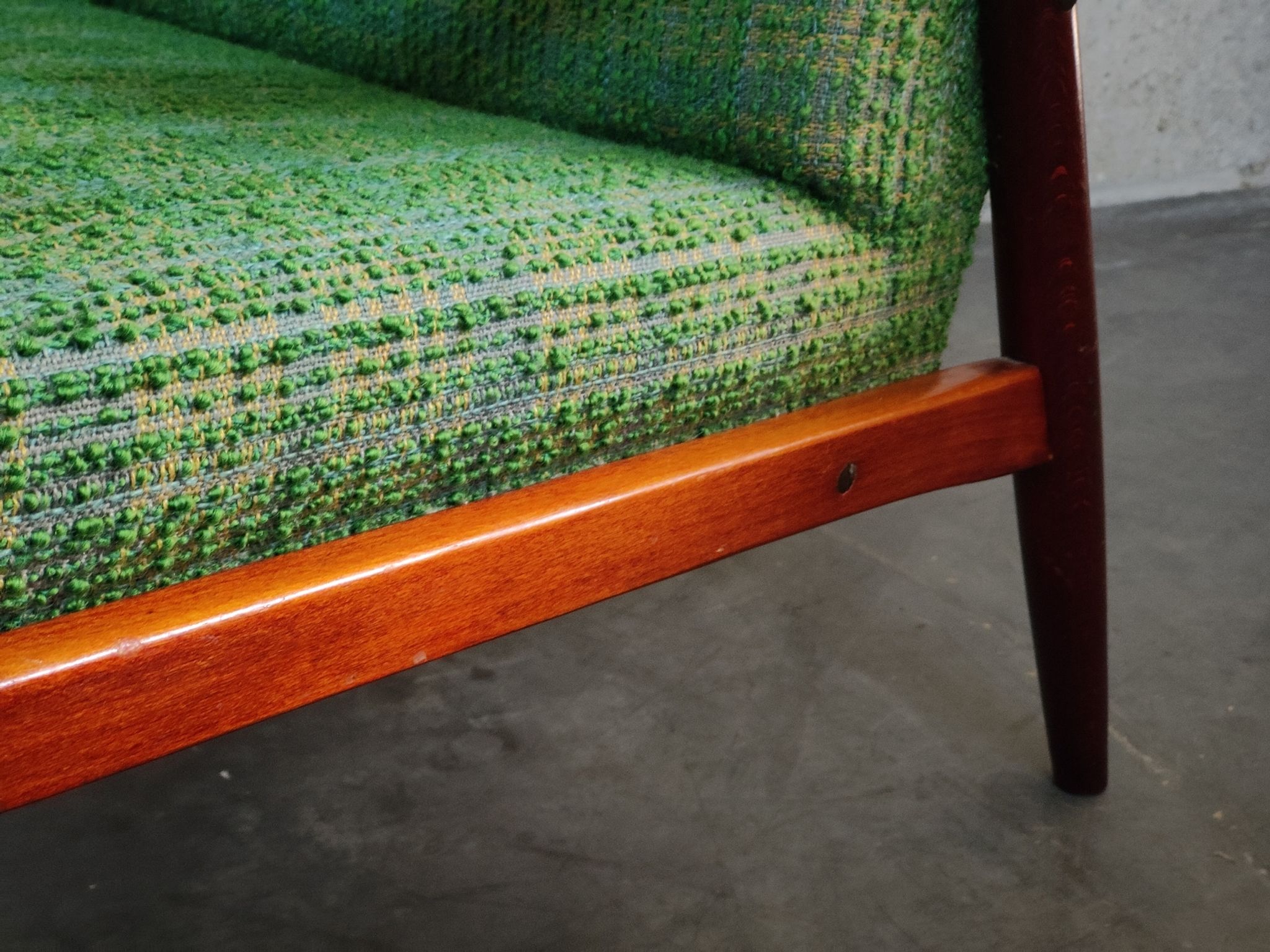 Pair of green armchairs by Jiri Jiroutek for Interier Praha 1960