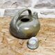 Enamelled ceramic teapot signed Rouart