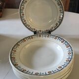 Set of 9 Saint Amand hollow plates