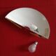 40 cm half-moon brass wall light