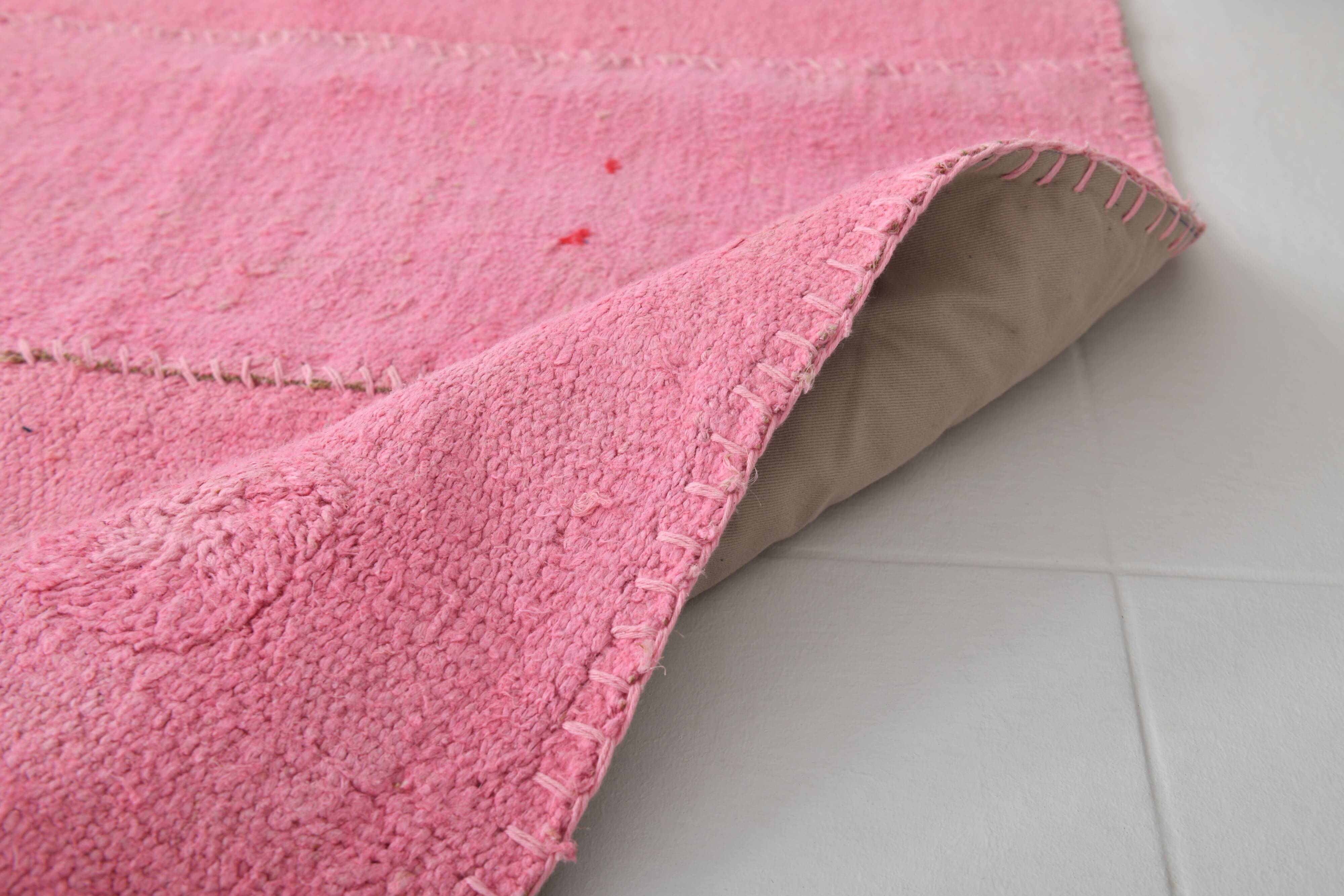 6x8  Pink Turkish Kilim Rug, 178x254Cm