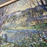 Huile sur toile vue du Brabant