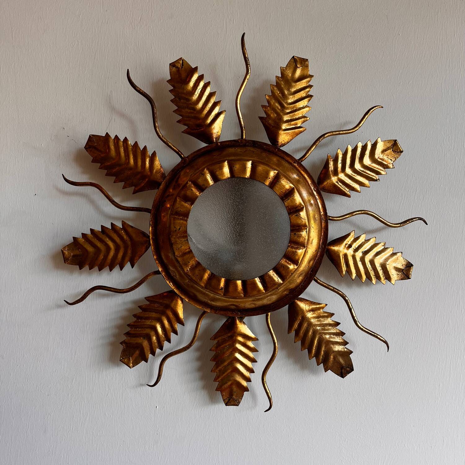 Mid Century Sunburst Wall scone Ceiling light