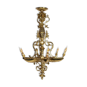 Lustre en bronze doré