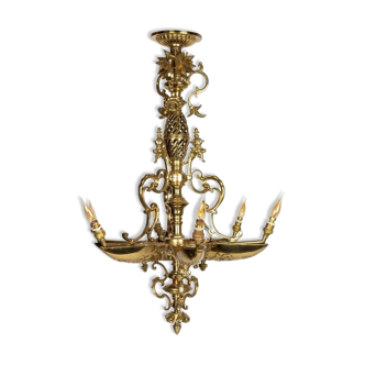 Gilded bronze chandelier from the Napoleon III period