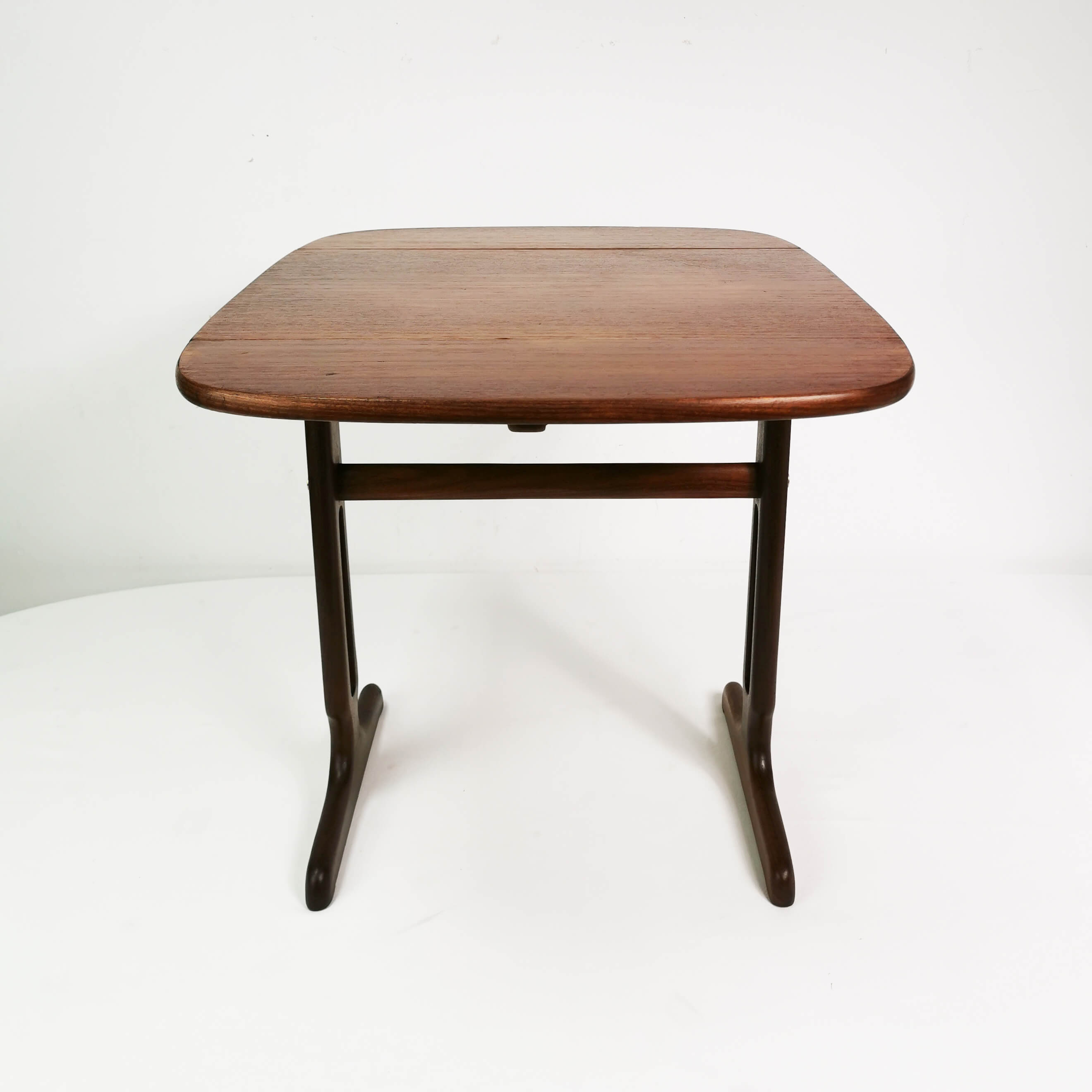 Teak & rosewood extendable table, Denmark, 1960s
