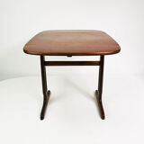 Table extensible en teck et palissandre, Danemark, années 1960