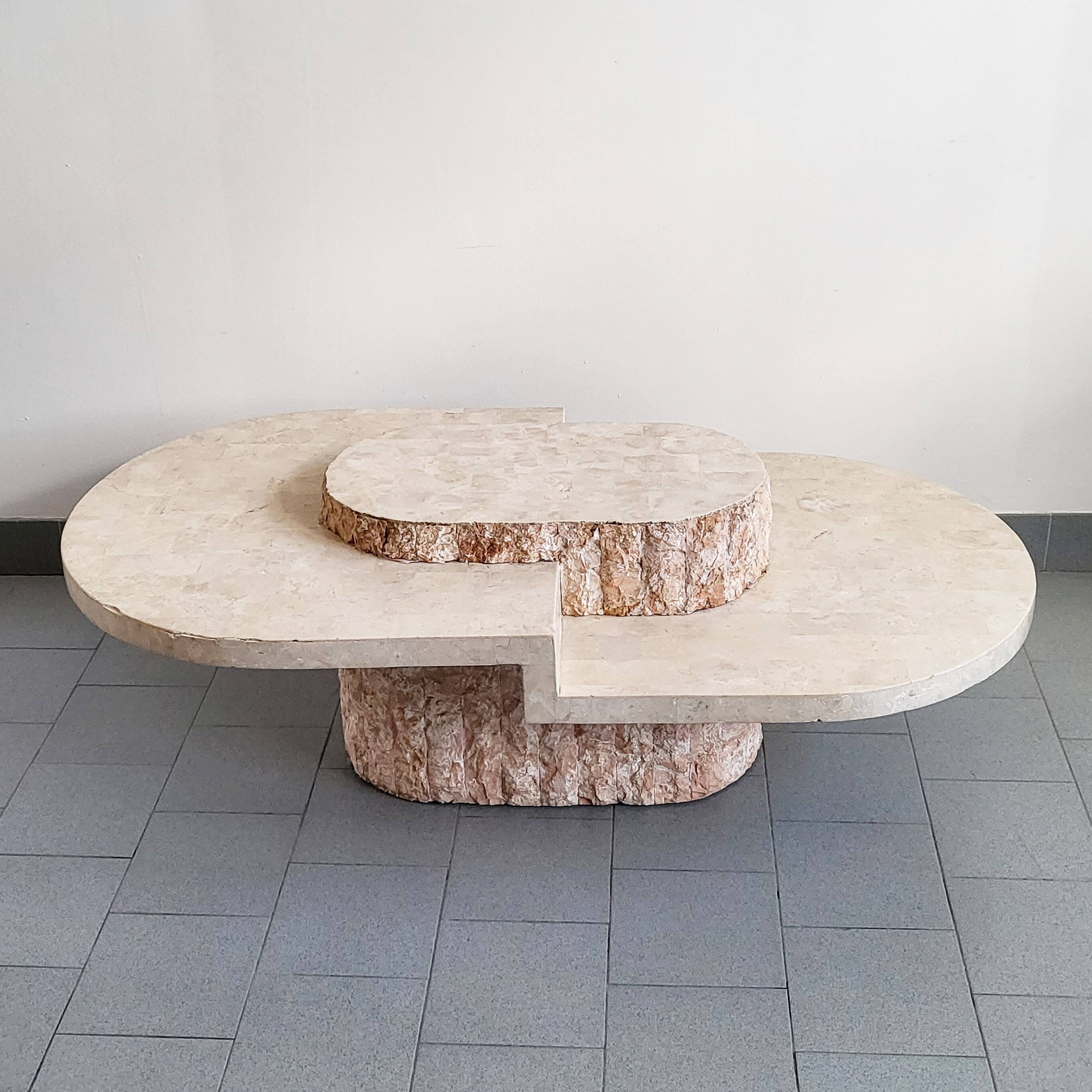 Vintage coffee table by Magnussen Ponte 1980