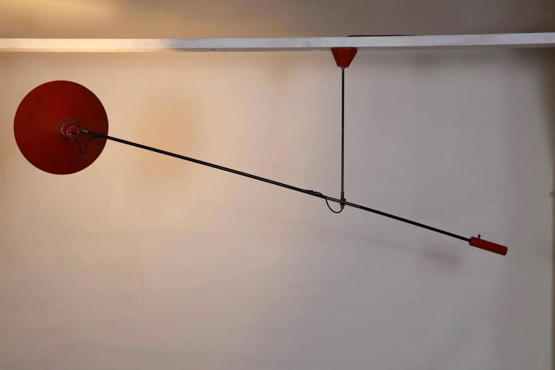 JJM Hoogervorst Anvia Counter Balance Ceiling Lamp Holland 1957