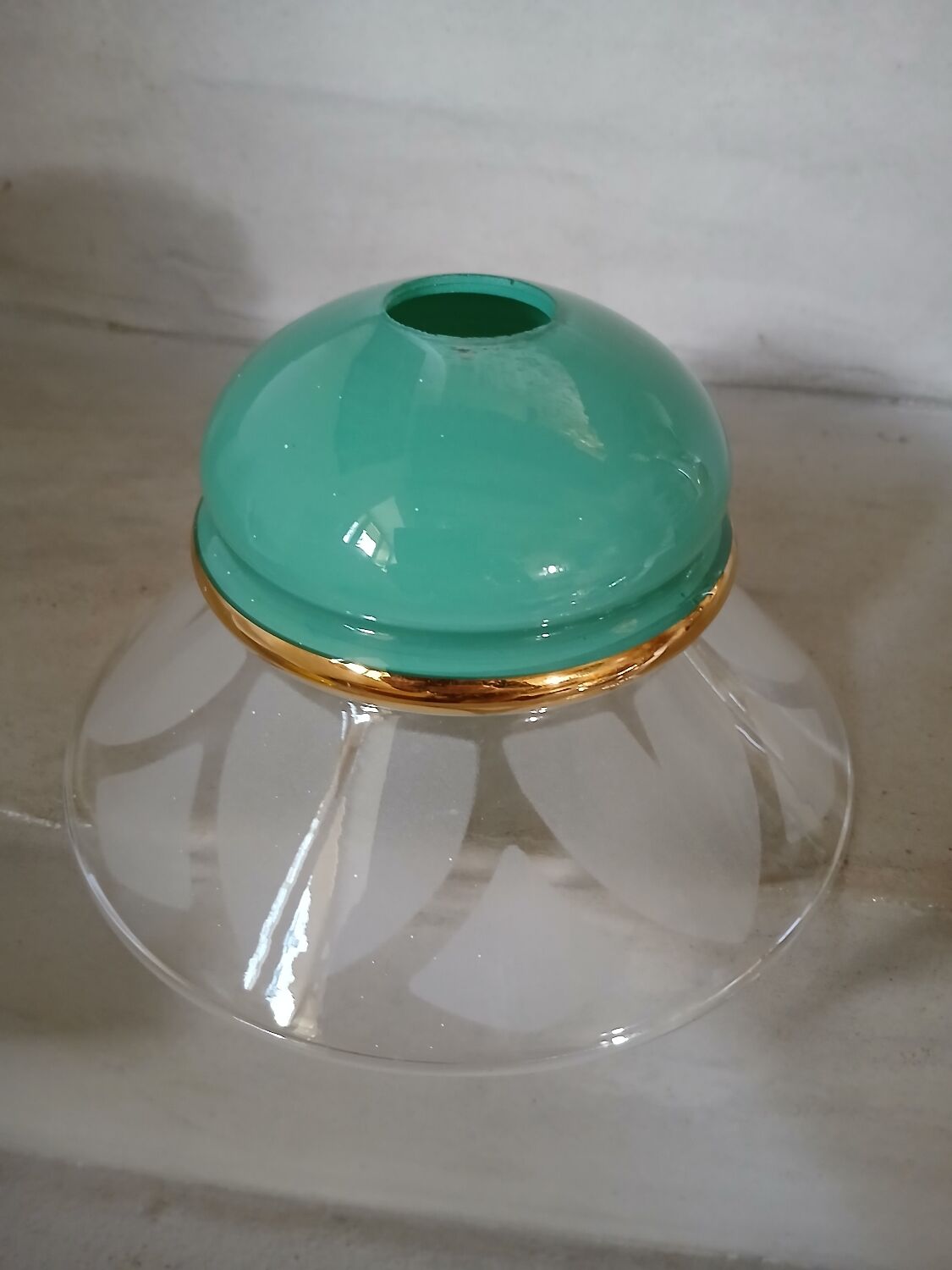 4 Art Deco glass pendant lights