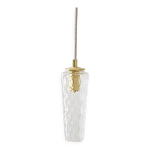 suspension en verre ciselé