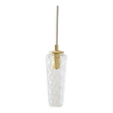 Chiseled glass suspension