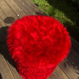 Vintage moumoute pouf